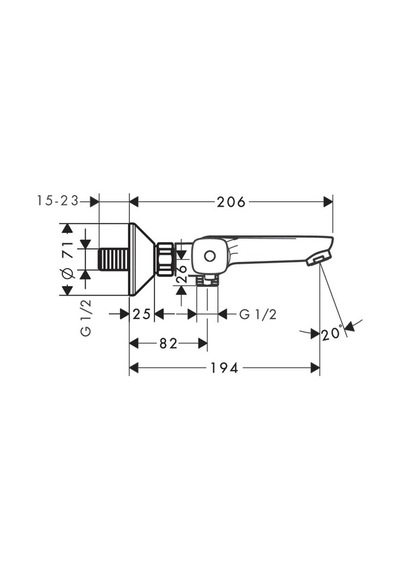 Hansgrohe Ecostat Termostatik Banyo Bataryası 13123000
