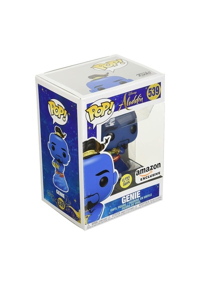 Funko Pop Disney: Aladdin Canlı Eylem - Genie Karanlıkta Glow Amazon Özel, Çok Renkli"