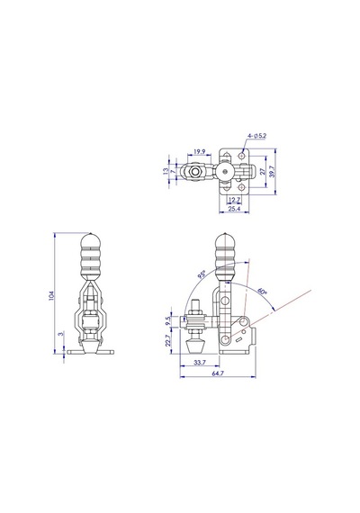 Goodhand Gh-12055-u Dikey Geçişli Kelepçe 91 Kg Kapasiteli
