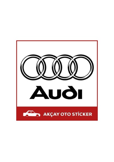 Audi Amblem Sticker Audi Oto Sticker Audi Araba Sticker