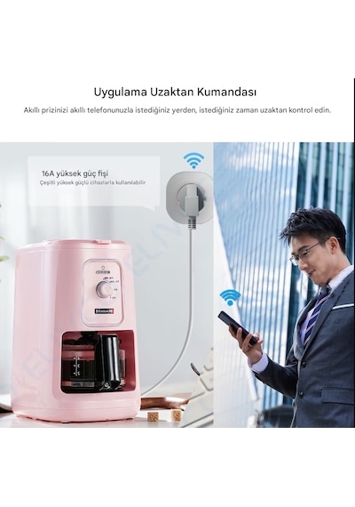 Mini Elektrik Wifi Akıllı Priz Soket Duvar Çok Uzaktan Kumanda