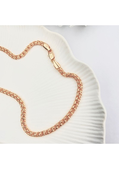 Ezme Zincir Kolye Hasır Kolye Vintage Model Çelik Kararmaz Xuping Vip Seri Rose 50cm Rose Rose Gold