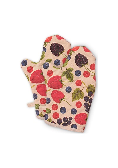 Molinella Yanmaz Kapitone Duck Kumaş Renkli Çift Fırın Eldiveni 20x27 Cm