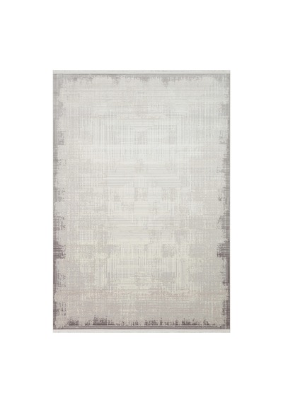 Eko Halı Pera 01 Grey Akrilik Yıkanabilir Kaymaz Tabanlı Modern Halı Gri