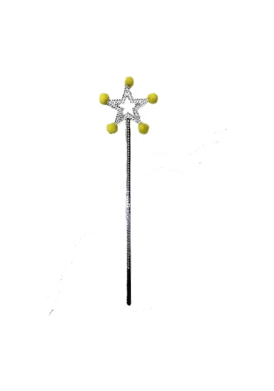 Yıldız Peri Asası Sihirli Değnek Sarı Ponponlu Bx40