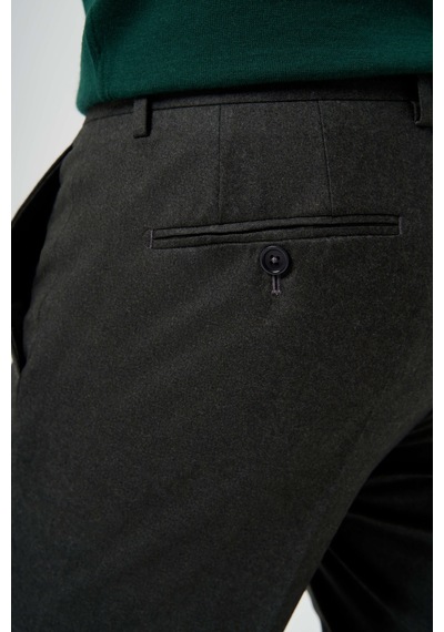 Bisse Erkek Regular Fit Flanel Klasik Pantolon Haki Ppnk23k23201 D49 Haki