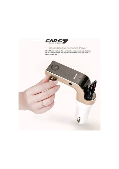 Bluetooth Araç Kiti Carg7 Fm Transmitter Micro Sd Usb Girişli Aux
