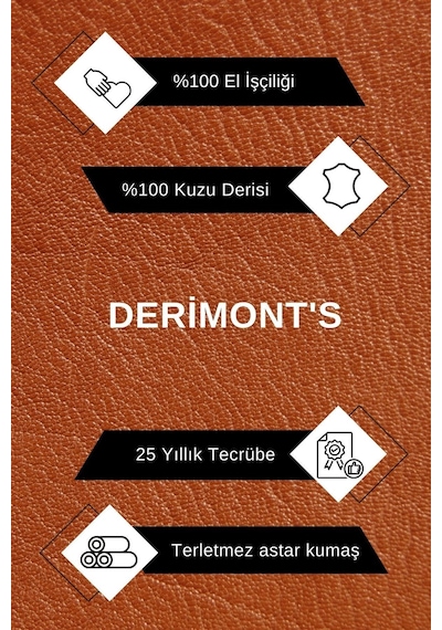 Deriwork Hakiki Kuzu Derisi Siyah Erkek Deri Mont Dik Yaka Cepli Deri Ceket Siyah