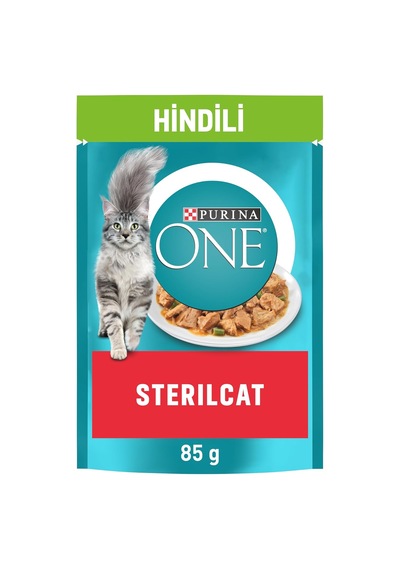 Tr Hindi Etli Kısırlaştırılmış Kediler İçin Yaş Kedi Maması 85 Gram, 26 Adet