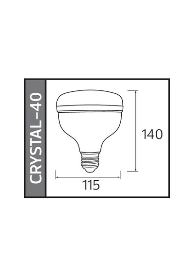 Horoz 40w Crystal-40 Led Torch Ampul 6400k