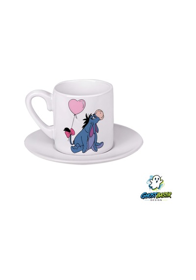 Eeyore Türk Kahvesi Fincanı 0121 Beyaz