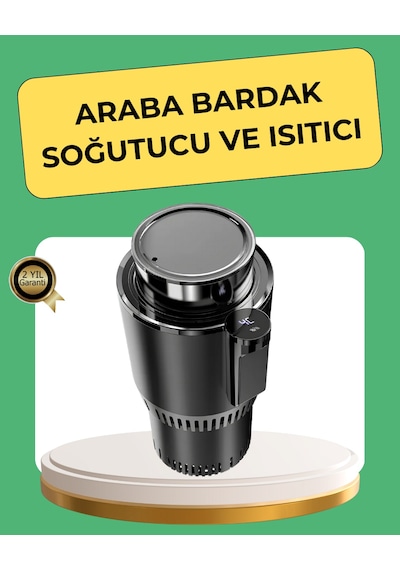 Isıtma Soğutma Özellikli Araç Bardaklığı Çakmak Girişli Akıllı Çok Renkli