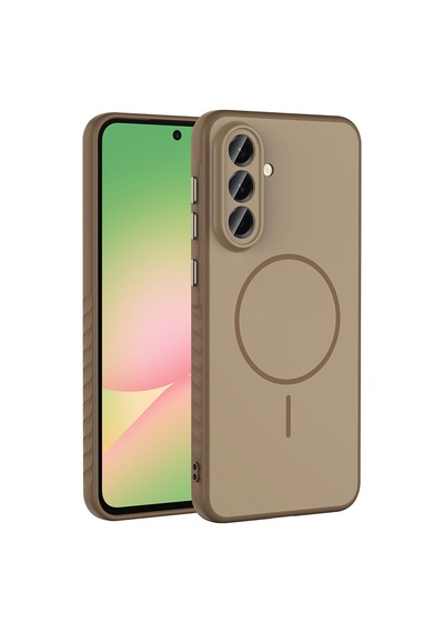 Galaxy Uyumlu A56 Kılıf Kamera Lens Korumalı Magsafe Destekli Silikon Pazarplus Altın