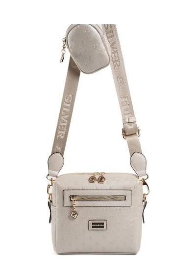 Silver & Polo Silver Polo Kadın Çapraz Çanta 1038 Bej-ten