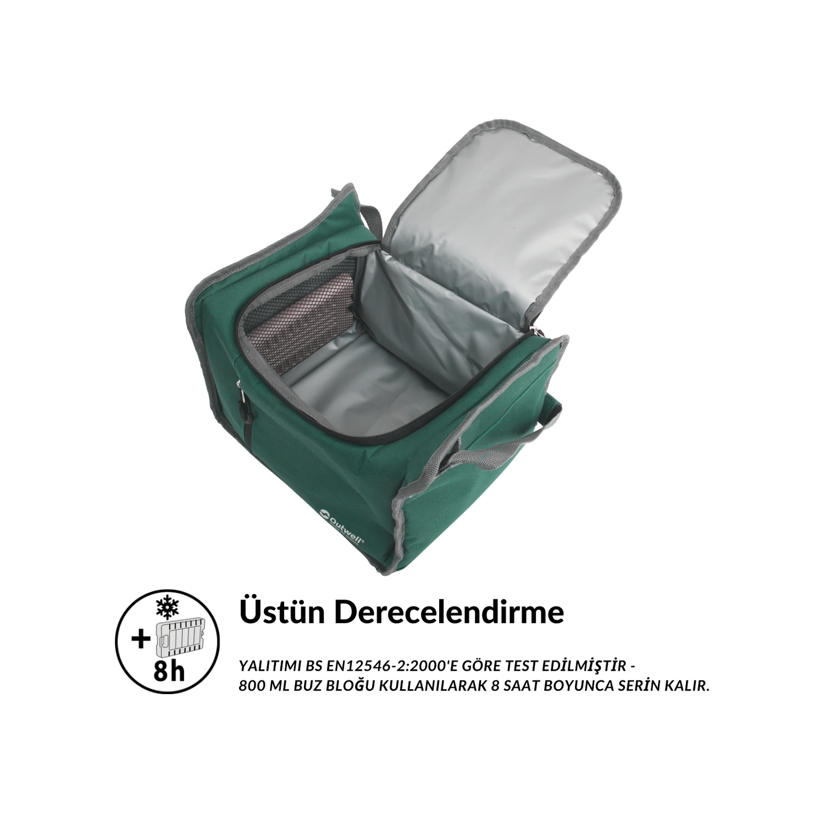 Outwell Cormorant S 14 L Yüksek Yalıtımlı Soğutucu Termal Çanta Green Yeşil
