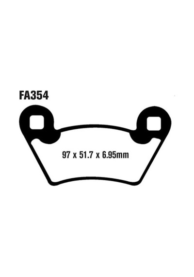 Ebc Fa354r Polarıs Sportsman 325 , Ranger 500/700/800/1000 Sınter Arka Fren Balata