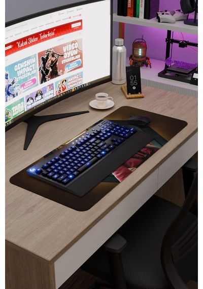 Squid Game V1 70x30 Xl Gaming Kauçuk Kaymaz Taban Mouse Pad Fare Altlığı