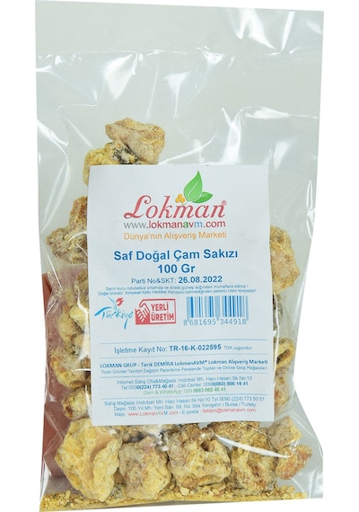 Lokman Saf Doğal Çam Sakızı 100 G