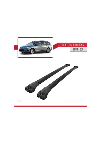 Ford Focus Tourıng 2008-2011 Arası İle Uyumlu Ace-1 Ara Atkı Tavan Barı Siyah