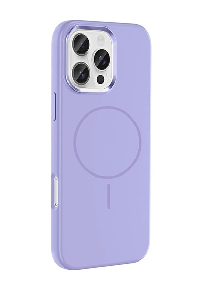 Apple     Uyumlu iPhone 16 Pro Kılıf M-safe Şarj Özellikli Metal Kamera Çerçeveli Zore Edi Silikon Kapak
