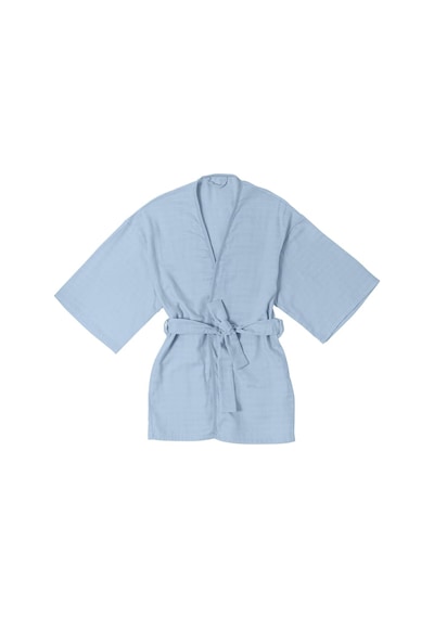 Lapıns%100 Pamuk Müslin Çocuk Kimono - Endless Blue Cckkmn-enb-00002y