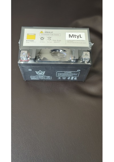 Yuki Bellini 50 125 Uyumlu Kaliteli Hazır Şarjlı Akü 12 V 7 Ah