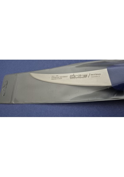Fibrox Kaymaz Saplı Kıvrık Kasap Kemik Sıyırma Bıçağı 15 Cm Hulusi - Drita Bıçak 25mm X 150mm X 2.5mm 10354.15 Mavi Renk