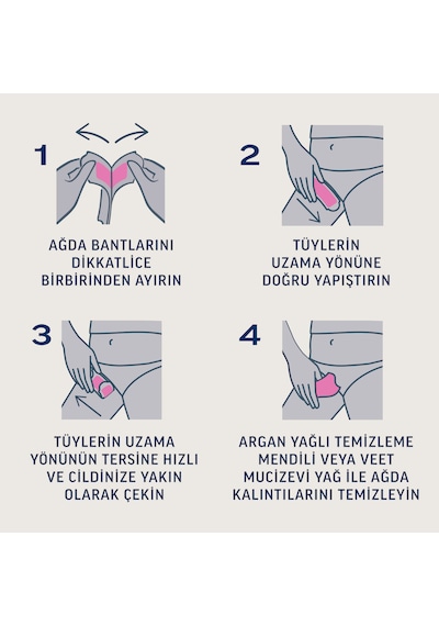 Veet Pure Hipoalerjenik Bikini ve Koltuk Altı Bölgesi Sir Ağda Bantları 16'lı