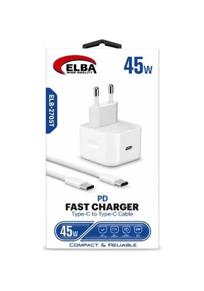 Elba Elb-2705t 45w Beyaz Type- C To Type-c İos Set