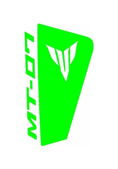 Yamaha Mt07 2014-2017 Yeşil Siperlik Sticker Set