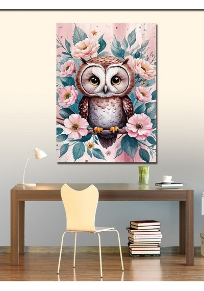 Kanvas Tablo Kadın Ve Pastel Renkler 70cmx100cm