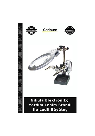 Nikula Elektronikçi Yardım Lehim Standı Ile Ledli Büyüteç Aydınlatmalı Donanım Detay Çalışması