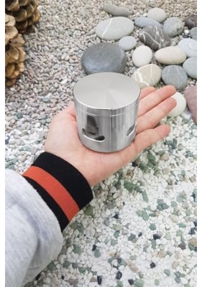 Pencereli 63 Mm. Silver Tütün Baharat Herbal Öğütücüsü Parçalayıcı Pt94slv