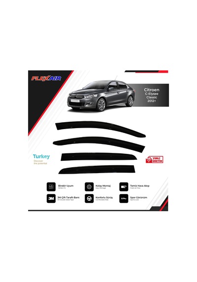 CITROEN C-ELYSEE 2012+ CAM RÜZGARLIĞI