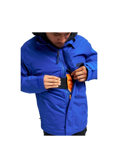 Burton Dunmore Erkek Mavi Snowboard Ceketi Z48