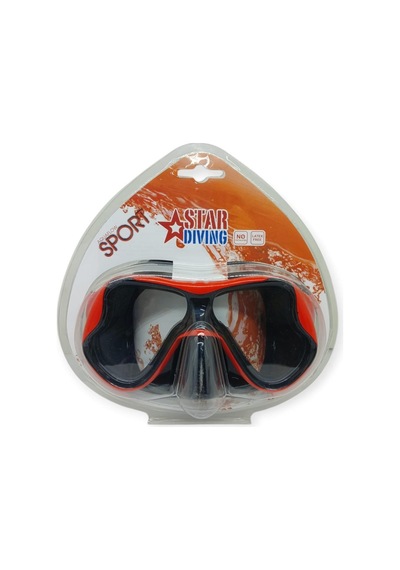 Star Diving Dalış Maskesi Yetişkin - 51705-kırmızı