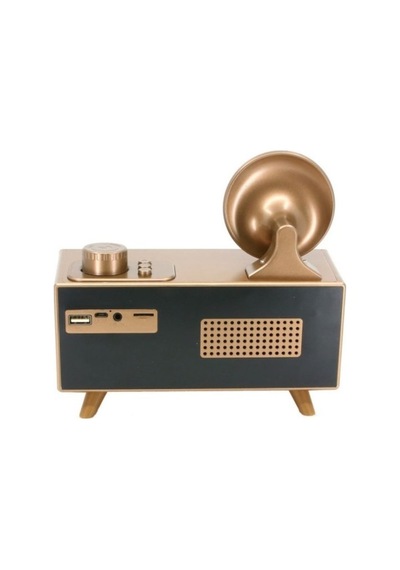 Music Apollo Retro Gramafon B6 Kablosuz Stereo Speaker Bluetooth Hoparlör