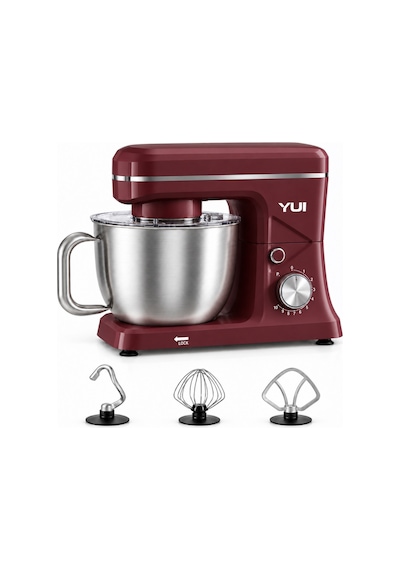 Yui M108 Easy Chef 1300 W 5 L Stand Mikser Hamur Yoğurma Makinesi Kırmızı