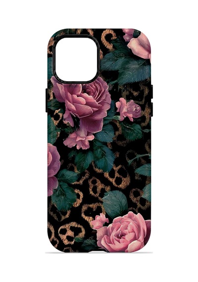 Velvoria Valestra Leopar Pembe Gül Apple iPhone Uyumlu 15 Darbe Korumalı Kılıf Valestra Select - Leopar Pembe Gül