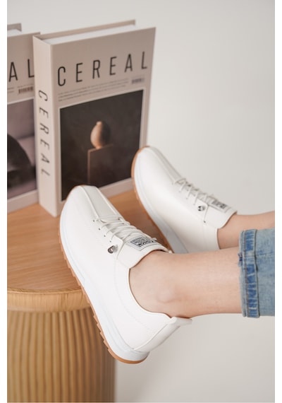Daxtors D0112 Günlük Ortopedik Kadın Sneaker Spor Ayakkabı Beyaz
