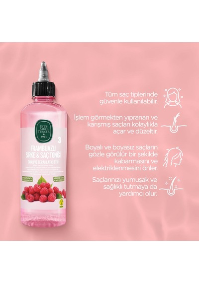 Eyüp Sabri Tuncer Frambuazlı Sirke Saç Toniği 6 x 100 ML + Rosia Pamuk