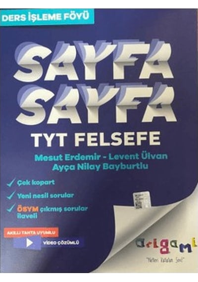 Tammat Yayınları Tyt Felsefe Sayfa Sayfa Ders İşleme Föyü