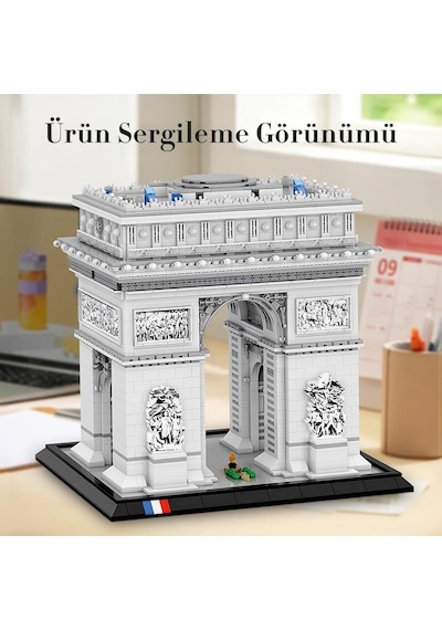 Reobrix 66024 Zafer Takı Yaratıcı Yapı Blok Seti Building Blocks Arch Of Triumph - 3718 Parça