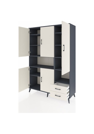 Hyperion Dolap 10 Raflı 2 Çekmeceli 5 Kapaklı 132x44x195 Antrasit-aytaşı/aytaşı Aytası/aytası Hyperion Dolap 10 Raflı 2 Çekmeceli 5 Kapaklı 132x44x195 Antrasit-aytaşı/aytaşı Aytası/aytası