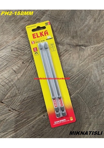Elka S2 İmpact Ph2 Mıknatıslı Yıldız Uç Ph2 Vida Sıkma Ucu 15cm Matkap Ucu 2 Adet Matkap Ucu