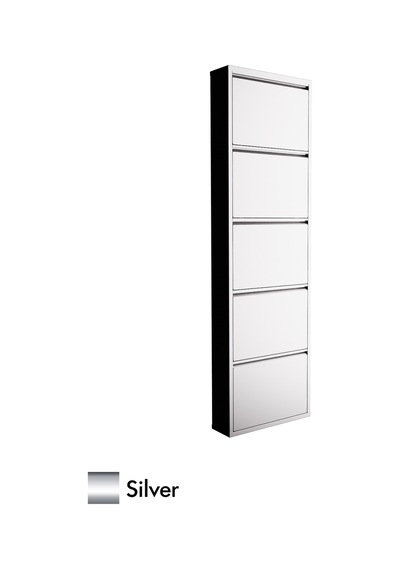 Evdemo 5 Kapaklı Metal Ayakkabılık Silver Evdemo 5 Kapaklı Metal Ayakkabılık Silver