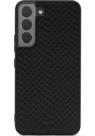Kajsa Galaxy S22 Kılıf Kajsa Pearl Pattern Hakiki Deri Kapak ZORE-220057