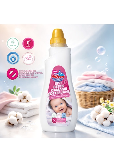 Nilem Sıvı Bebek Çamaşır Deterjanı 1000 Ml