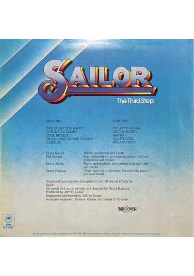 Sailor The Third Step Lp Plak