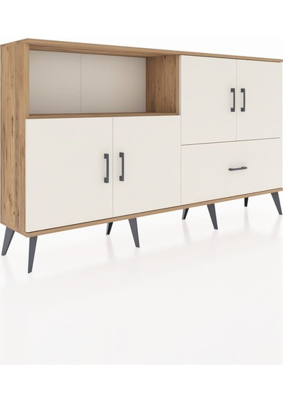 Arges Konsol 4 Raflı Tek Çekmeceli 4 Kapaklı 176x30x99 Çam-aytaşı Çam-aytaşı Arges Konsol 4 Raflı Tek Çekmeceli 4 Kapaklı 176x30x99 Çam-aytaşı Çam-aytaşı